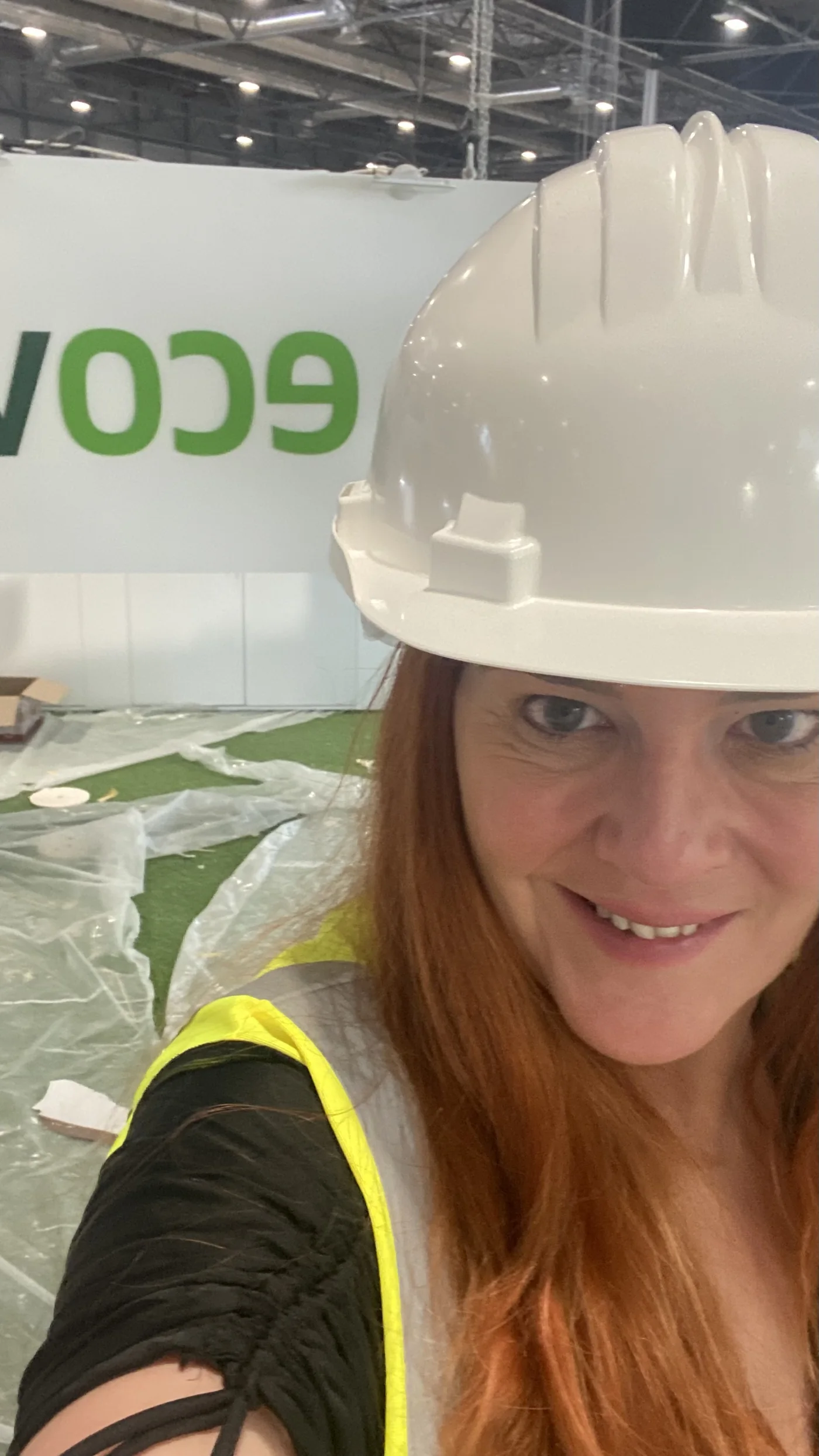 Susana Andrés Omella en montaje de feria
